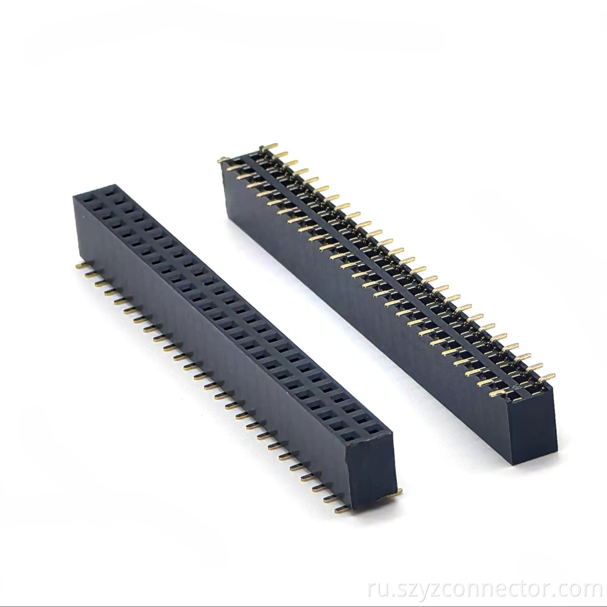 Разъем заголовка с внутренней резьбой 2,54 мм, двухрядный SMT H: 8,5 мм U-тип 2 * 26P 2.54mm Pitch Female Header Connector Dual Row SMT H:8.5mm U-Type 2*26P